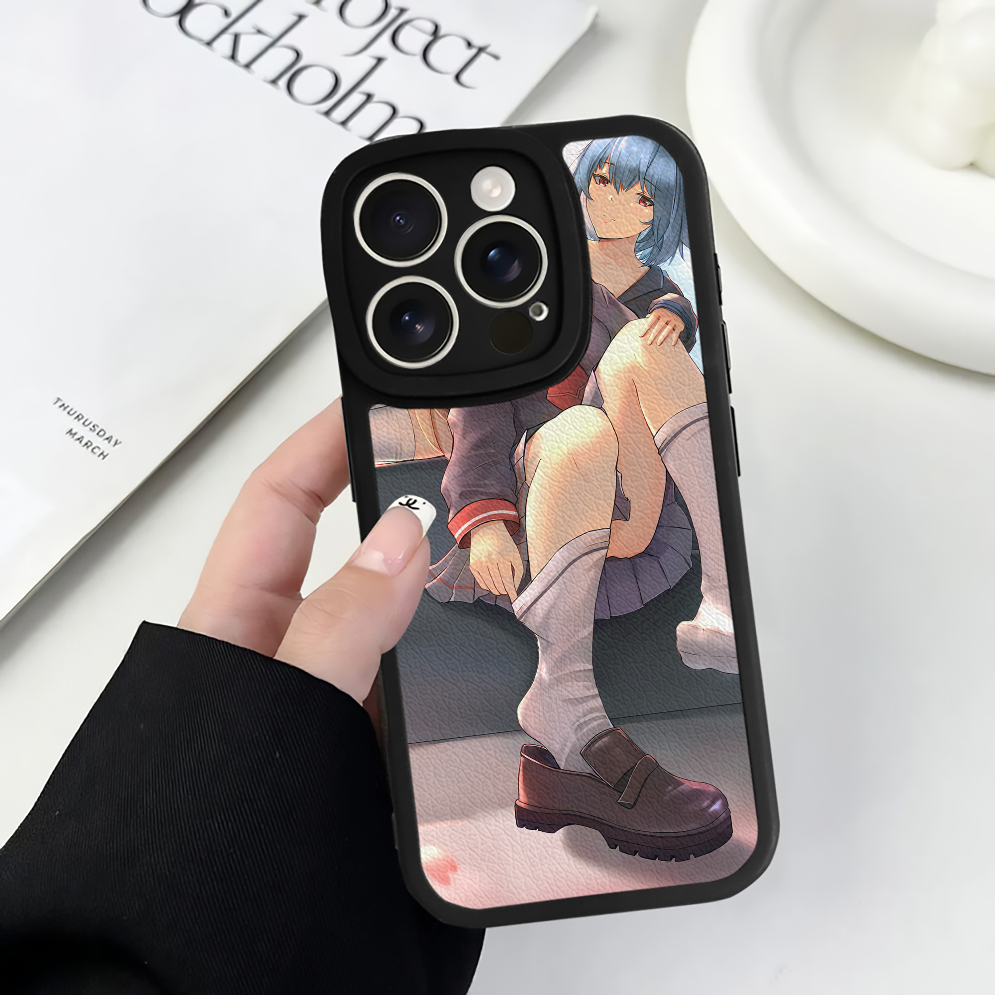 （画像用） EVA 新世紀エヴァンゲリオン 【iPhone 16シリーズ対応】シリコンスマホケース（レザー調） 材質：シリコン